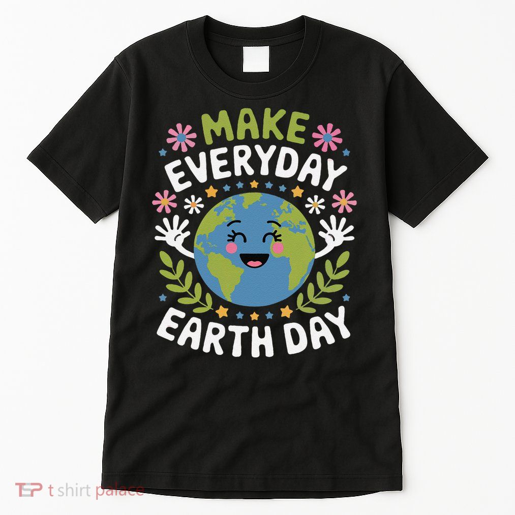 Cute Groovy Make Everyday Earth Day Classroom Teachers Tall T-Shirt