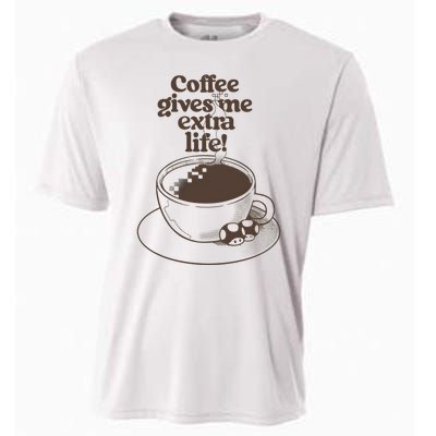 Coffee Gives Me Extra Life Cooling Performance Crew T-Shirt