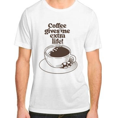 Coffee Gives Me Extra Life Adult ChromaSoft Performance T-Shirt