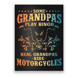 Cool Grandpa Motorcycle Design For Biker Motorbike Poster