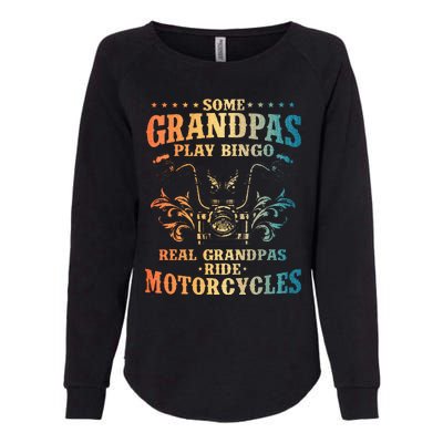 Cool Grandpa Motorcycle Design For Biker Motorbike Womens California Wash Sweatshirt