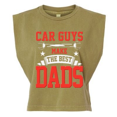 Car Guys Make The Best Dads Gift Funny Garage Mechanic Dad Garment-Dyed Women's Muscle Tee