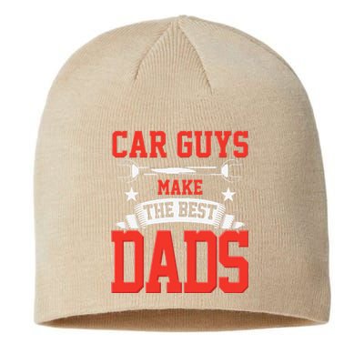 Car Guys Make The Best Dads Gift Funny Garage Mechanic Dad Sustainable Beanie