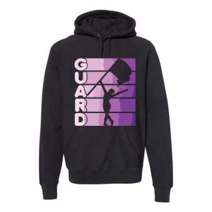 Color Guard Marching Band Flag Girl Premium Hoodie