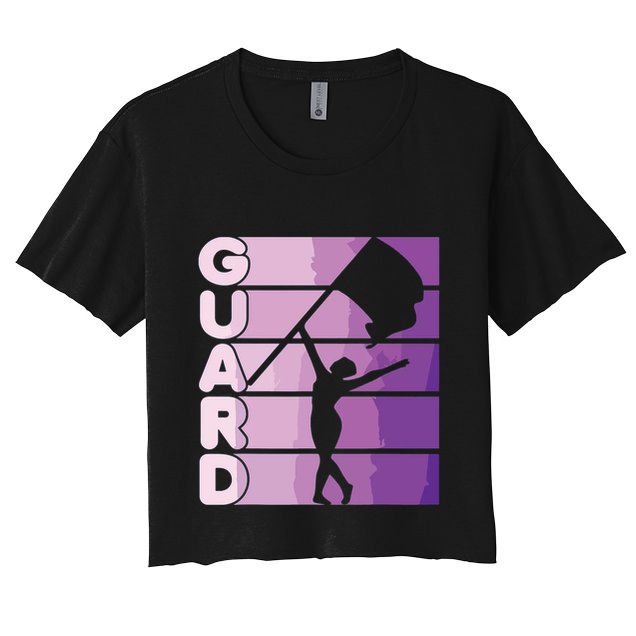 Color Guard Marching Band Flag Girl Crop Top