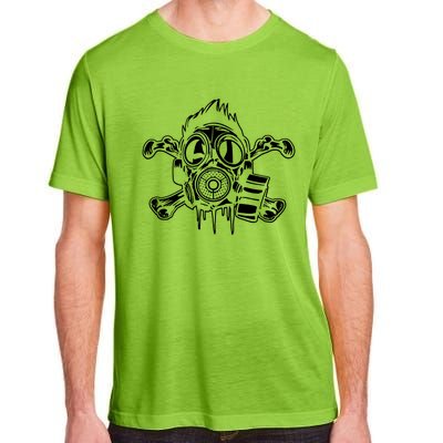 Crossbones Gas Mask Guy Adult ChromaSoft Performance T-Shirt