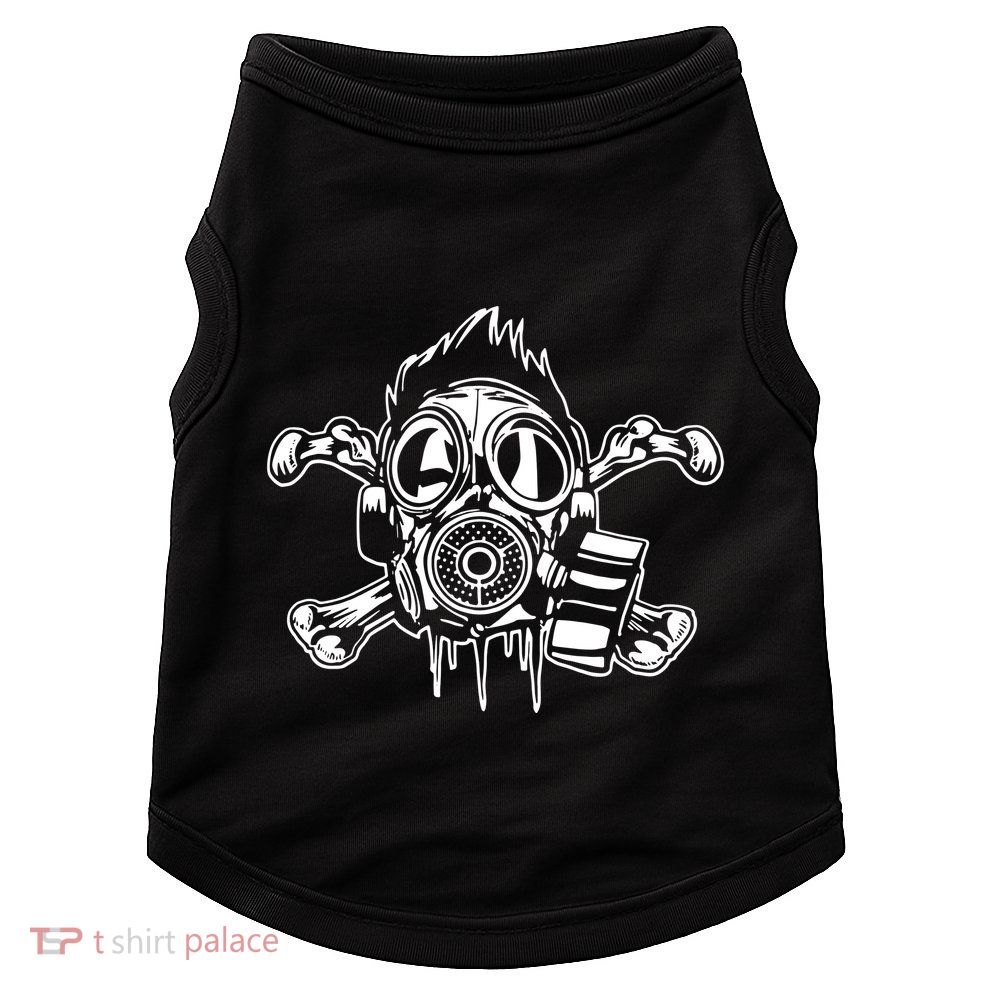Crossbones Gas Mask Guy Doggie Tank