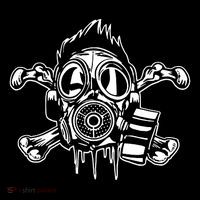 Crossbones Gas Mask Guy Impact Tech Backpack