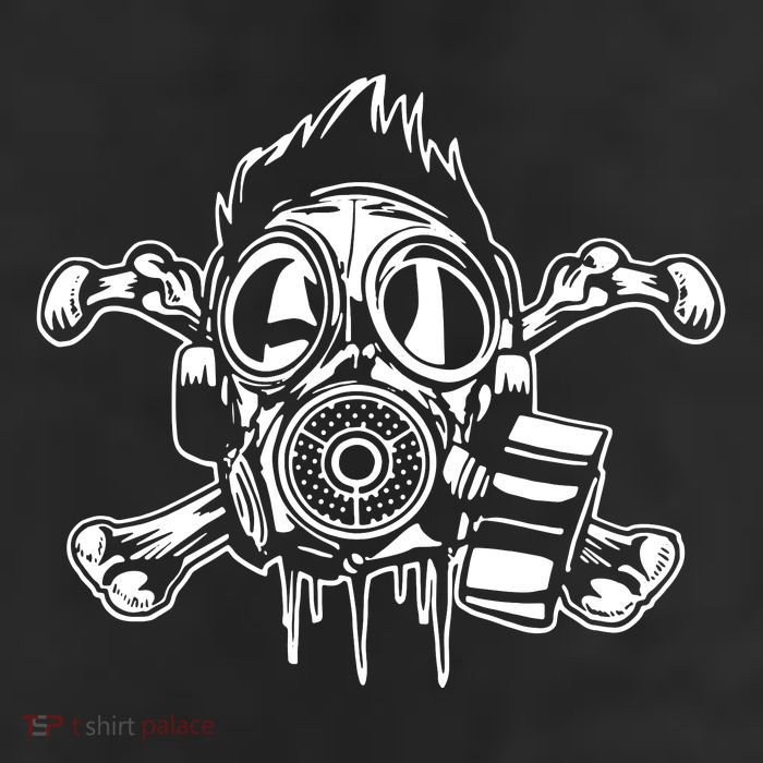 Crossbones Gas Mask Guy 25L Jumbo Tote
