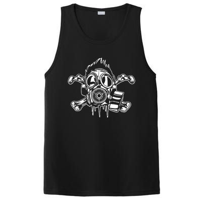 Crossbones Gas Mask Guy PosiCharge Competitor Tank