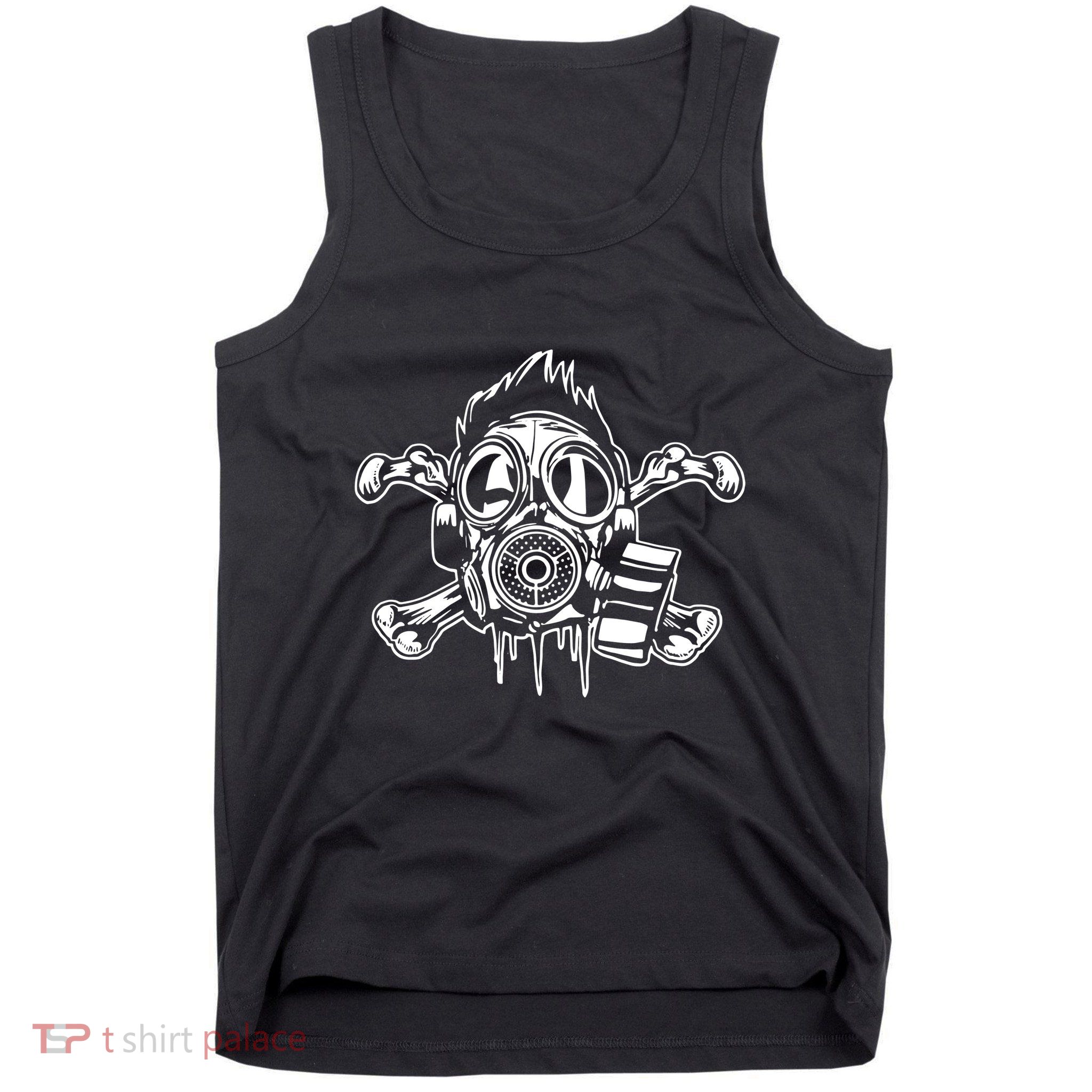 Crossbones Gas Mask Guy Tank Top