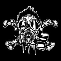 Crossbones Gas Mask Guy Visor