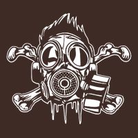 Crossbones Gas Mask Guy Cooling Performance Crew T-Shirt