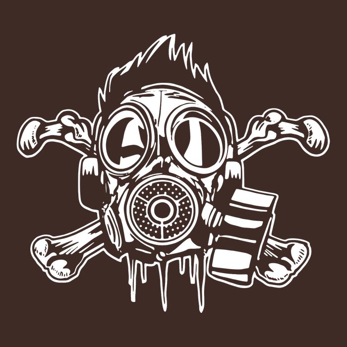 Crossbones Gas Mask Guy Cooling Performance Crew T-Shirt