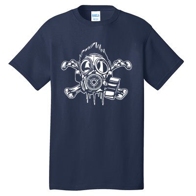 Crossbones Gas Mask Guy Tall T-Shirt