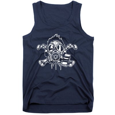 Crossbones Gas Mask Guy Tank Top