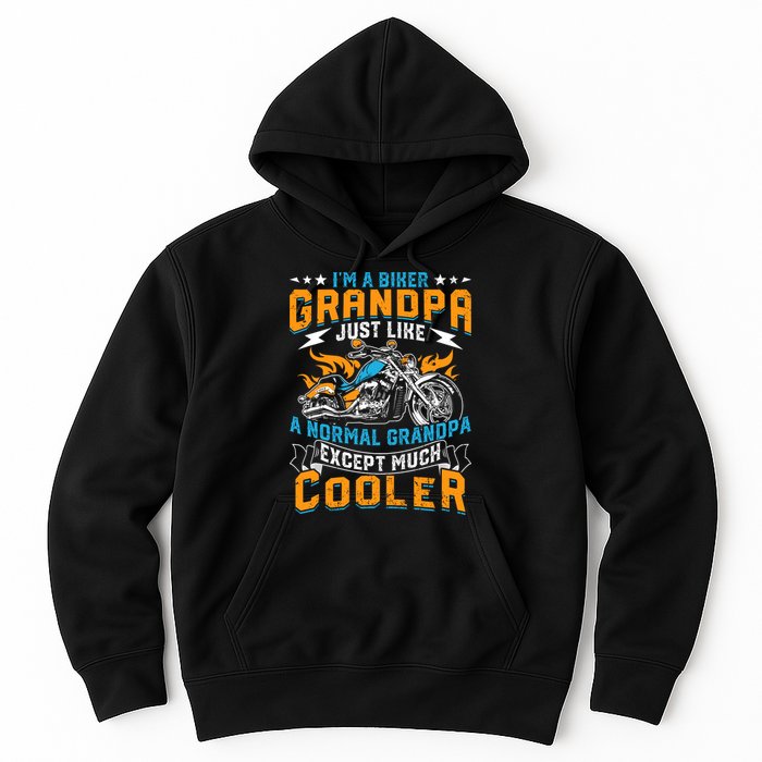 Cool Grandpa Motorcycle Gift Idea Hoodie