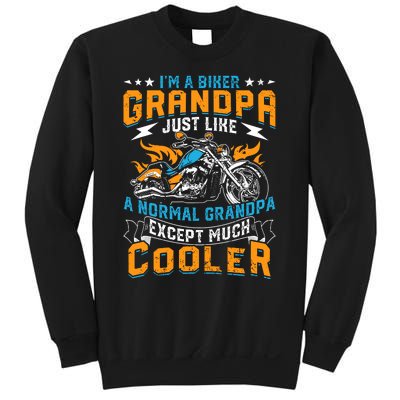 Cool Grandpa Motorcycle Gift Idea Sweatshirt