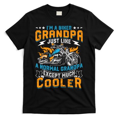 Cool Grandpa Motorcycle Gift Idea T-Shirt