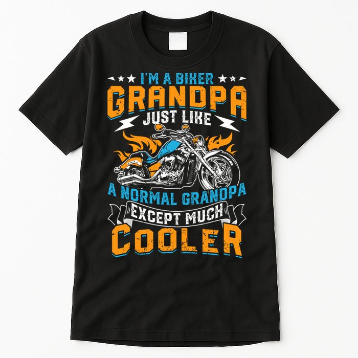 Cool Grandpa Motorcycle Gift Idea Tall T-Shirt