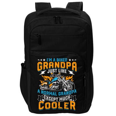 Cool Grandpa Motorcycle Gift Idea Impact Tech Backpack