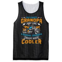 Cool Grandpa Motorcycle Gift Idea Mesh Reversible Basketball Jersey Tank