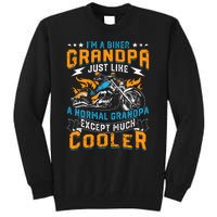 Cool Grandpa Motorcycle Gift Idea Tall Sweatshirt