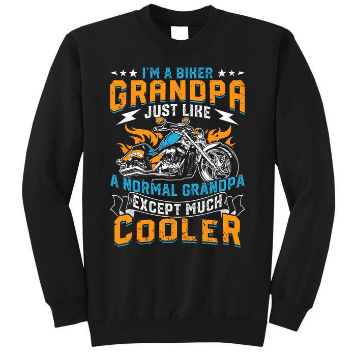 Cool Grandpa Motorcycle Gift Idea Tall Sweatshirt