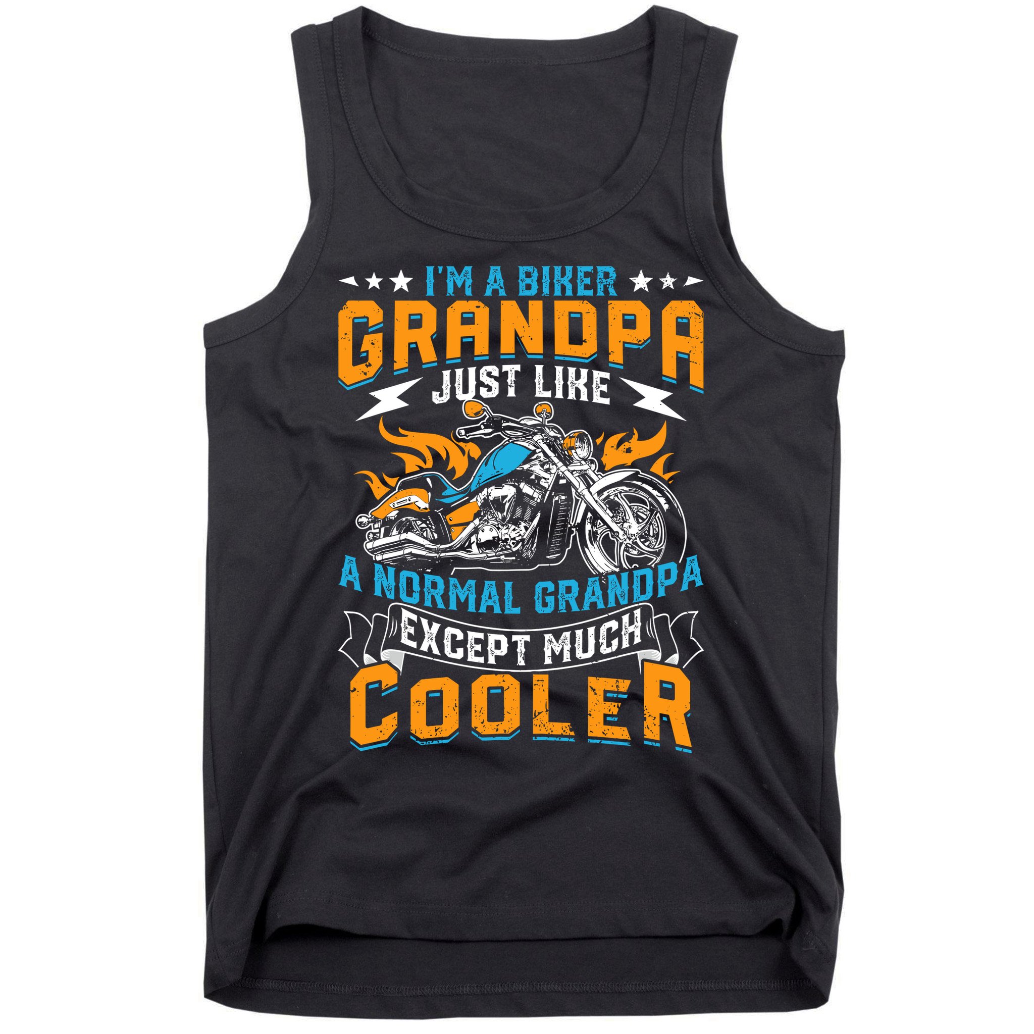 Cool Grandpa Motorcycle Gift Idea Tank Top