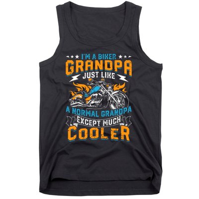 Cool Grandpa Motorcycle Gift Idea Tank Top