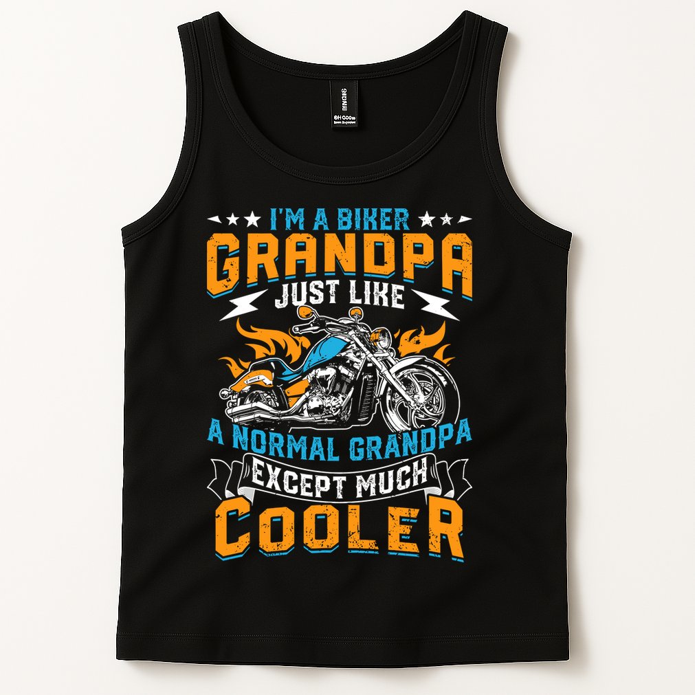 Cool Grandpa Motorcycle Gift Idea Tank Top
