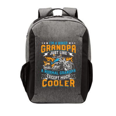 Cool Grandpa Motorcycle Gift Idea Vector Backpack