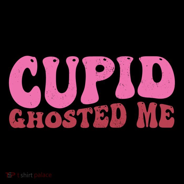 Cupid Ghosted Me Funny Valentines Day Stripe Pom Pom Beanie