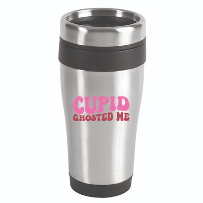 Cupid Ghosted Me Funny Valentines Day 16oz Travel Tumbler