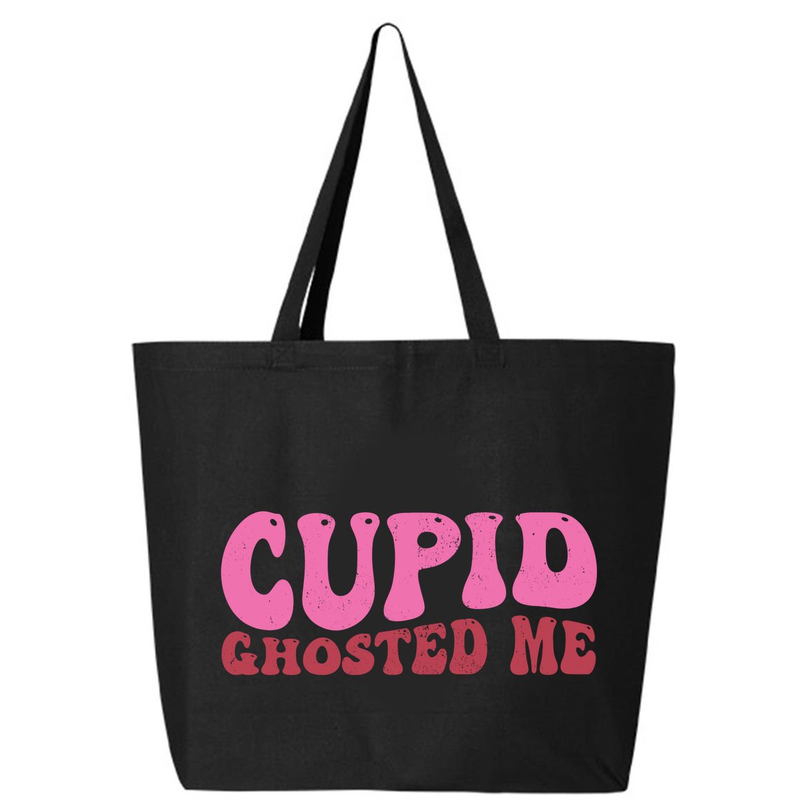 Cupid Ghosted Me Funny Valentines Day 25L Jumbo Tote