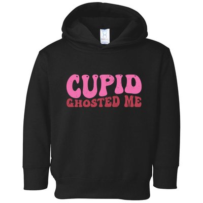 Cupid Ghosted Me Funny Valentines Day Toddler Hoodie