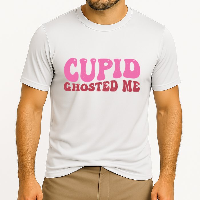 Cupid Ghosted Me Funny Valentines Day Cooling Performance Crew T-Shirt