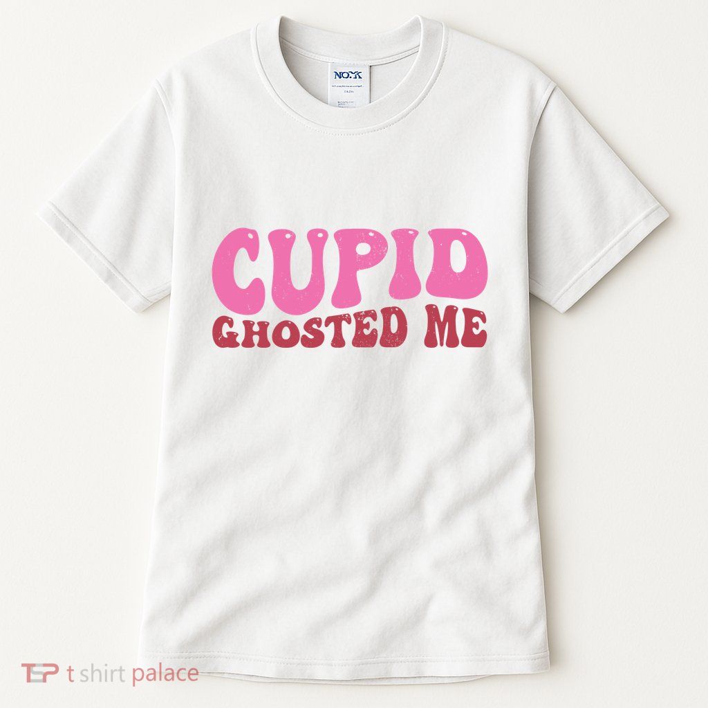 Cupid Ghosted Me Funny Valentines Day Tall T-Shirt