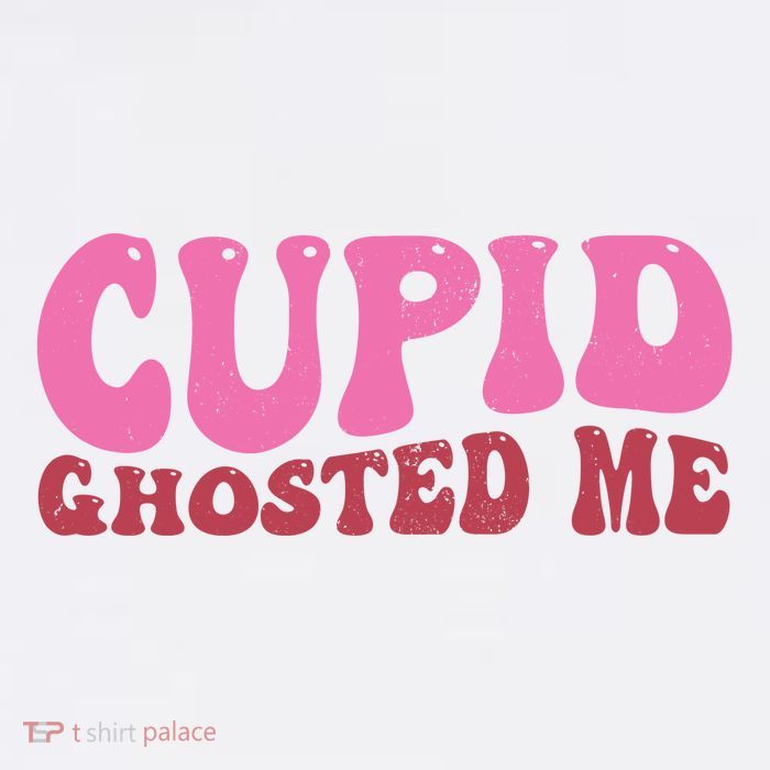 Cupid Ghosted Me Funny Valentines Day Tall T-Shirt