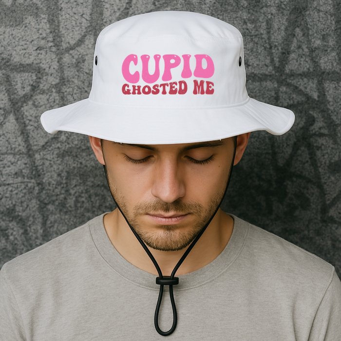 Cupid Ghosted Me Funny Valentines Day Bucket Hat