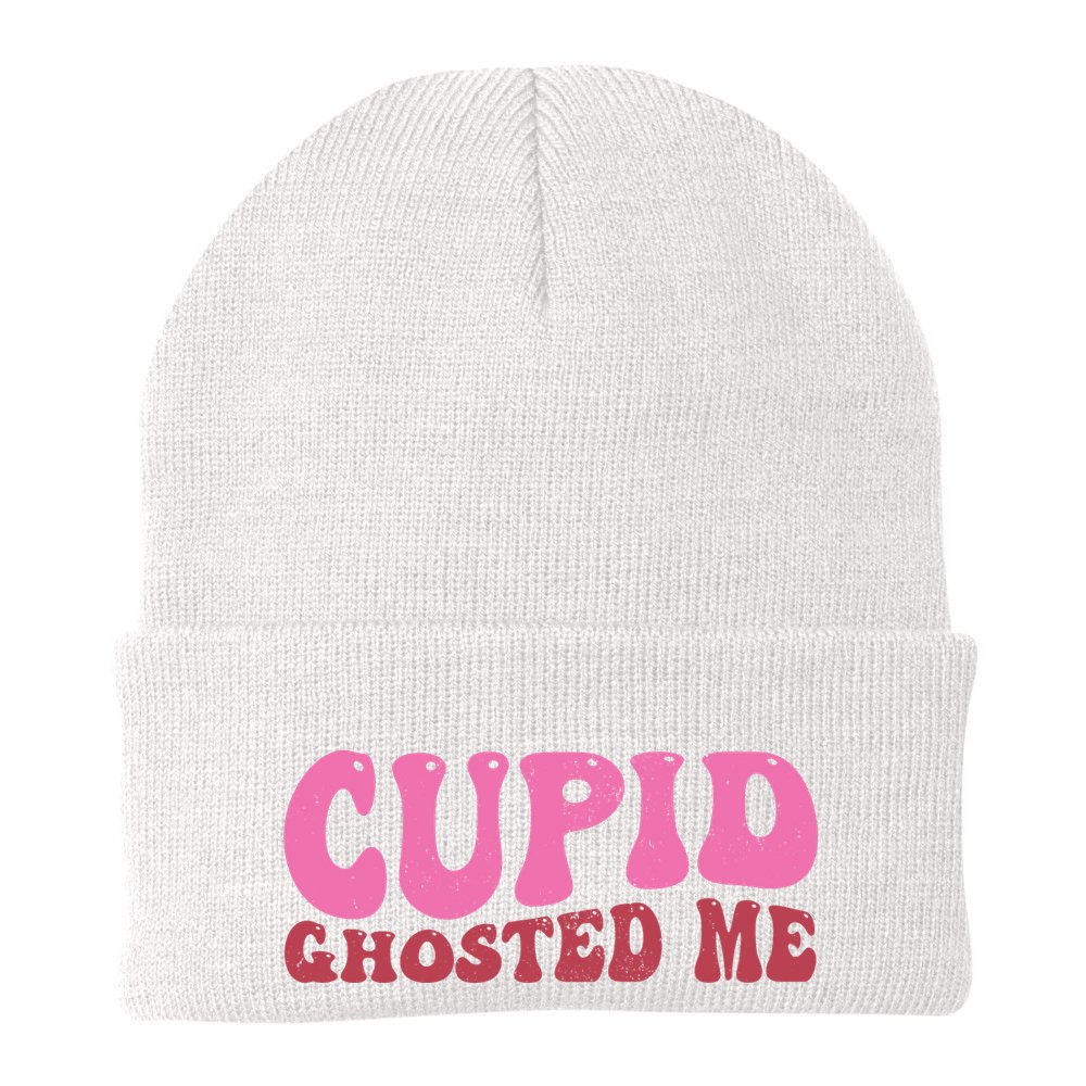 Cupid Ghosted Me Funny Valentines Day Beanie