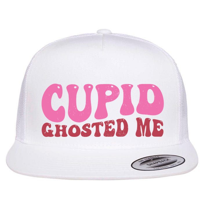Cupid Ghosted Me Funny Valentines Day Flatbill Hat