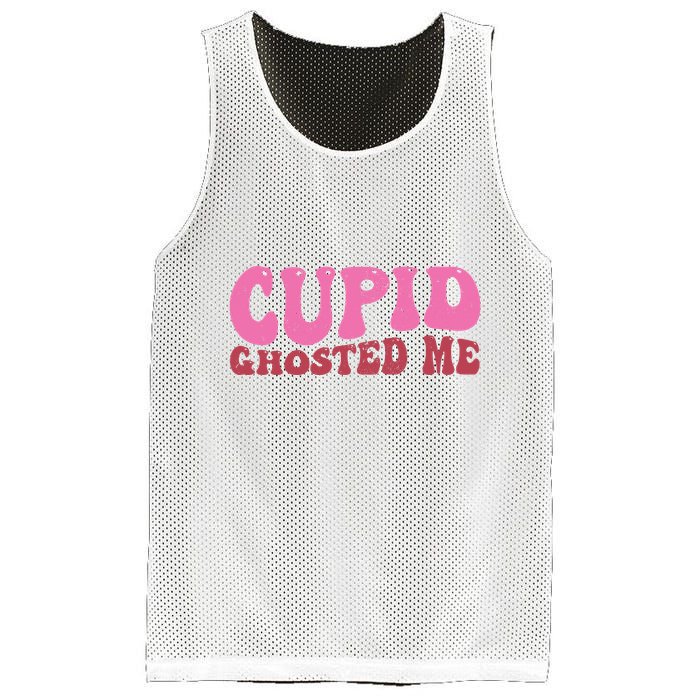 Cupid Ghosted Me Funny Valentines Day Mesh Reversible Basketball Jersey Tank