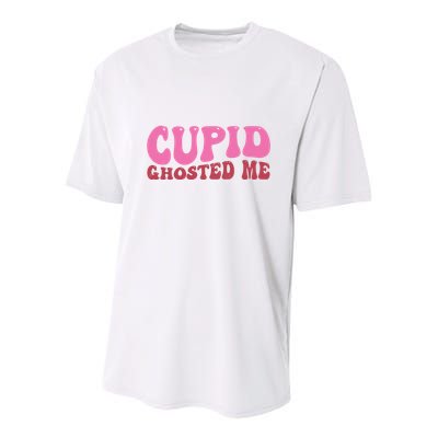 Cupid Ghosted Me Funny Valentines Day Youth Performance Sprint T-Shirt