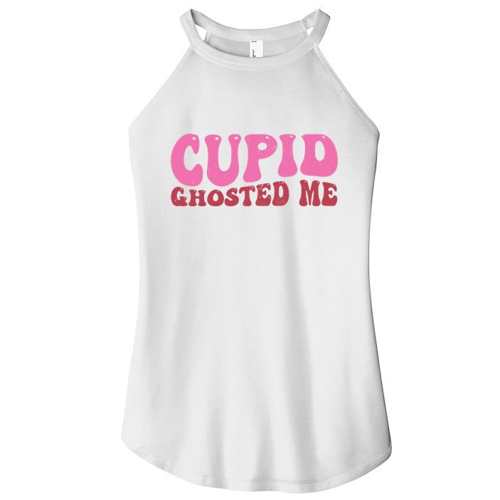 Cupid Ghosted Me Funny Valentines Day Women's Perfect Tri Rocker Tank