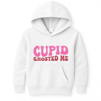 Cupid Ghosted Me Funny Valentines Day Kids Hoodie