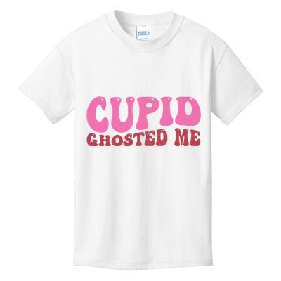 Cupid Ghosted Me Funny Valentines Day Kids T-Shirt