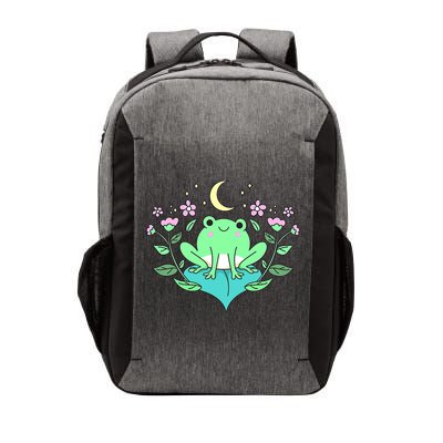 Cottagecore Goblincore Moon Flowers Forest Frog Mushroom Vector Backpack