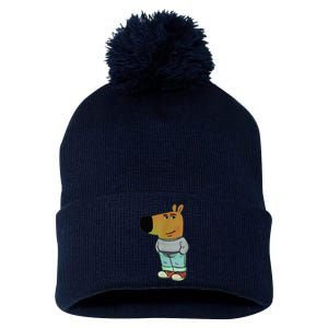 Chill Guys Meme IM Just A Chill Guys Pom Pom 12in Knit Beanie