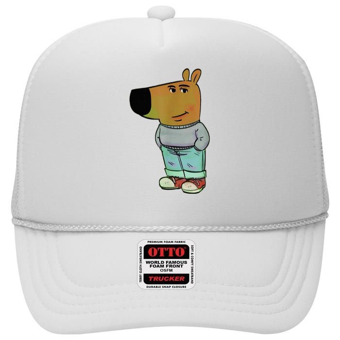 Chill Guys Meme IM Just A Chill Guys High Crown Mesh Back Trucker Hat